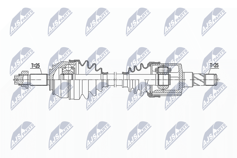Приводной вал NTY NPW-FT-043