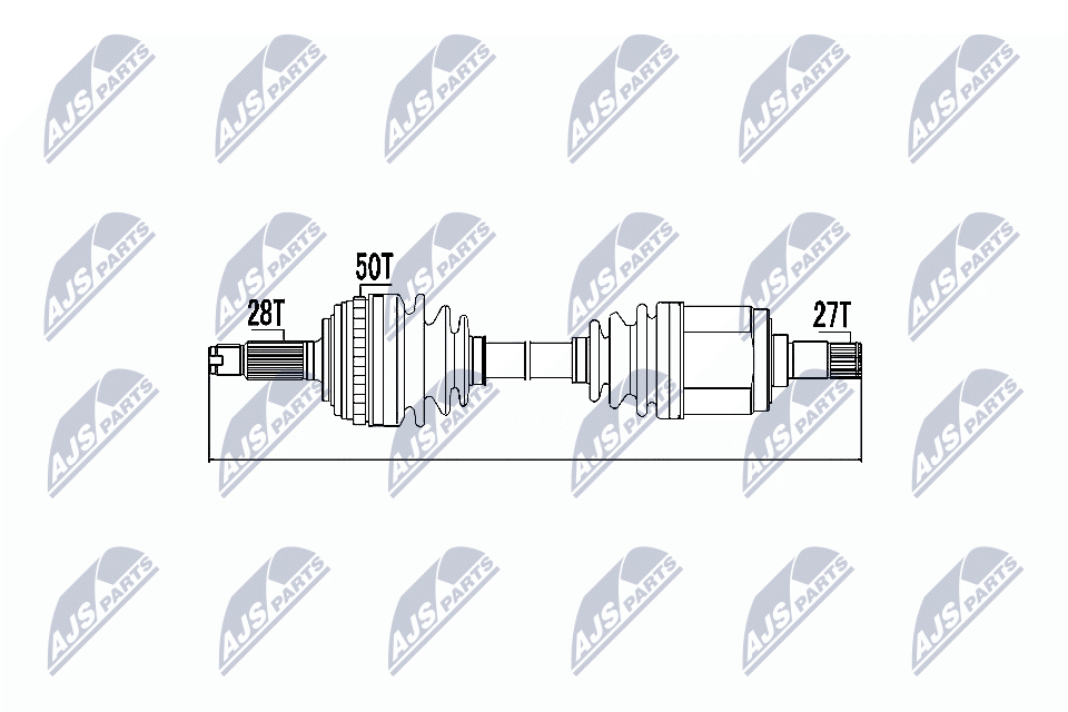 Приводной вал NTY NPW-HD-037