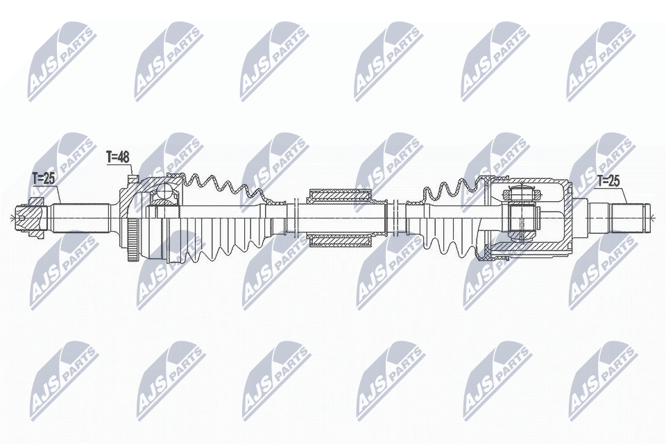 Приводной вал NTY NPW-HY-553