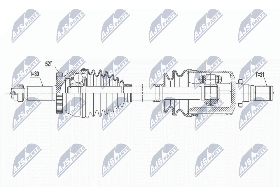 Приводной вал NTY NPW-HY-561