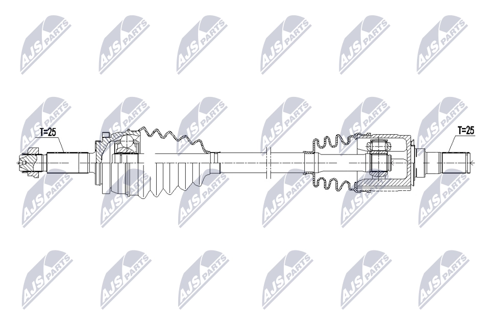 Приводной вал NTY NPW-KA-410
