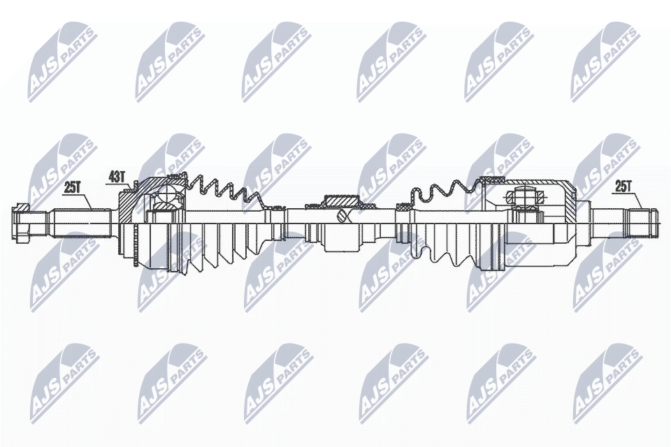 Приводной вал NTY NPW-MS-049