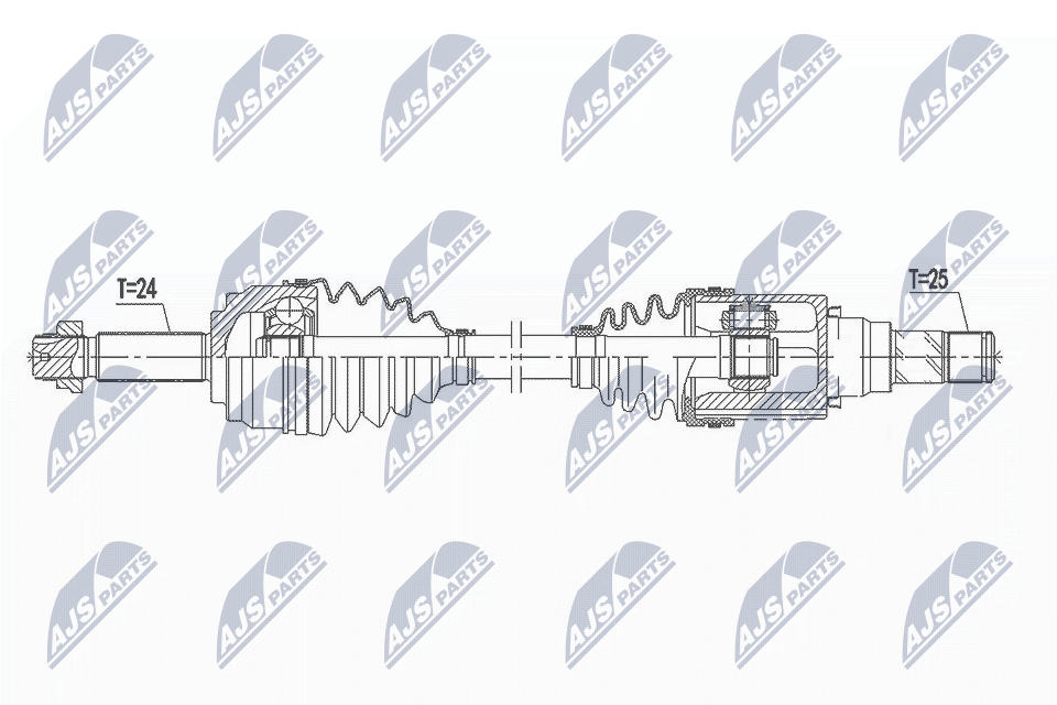 Приводной вал NTY NPW-MS-063