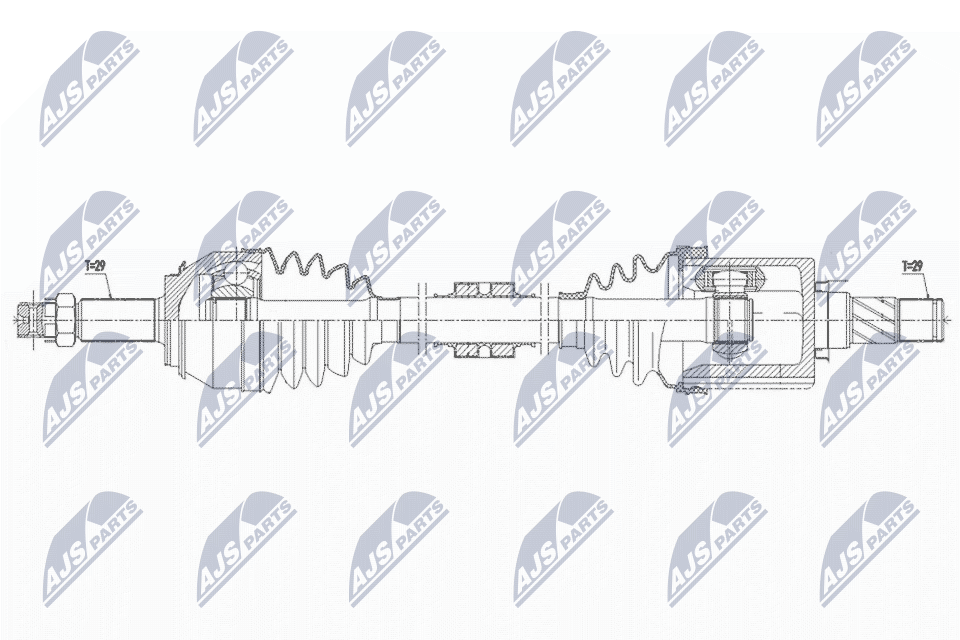 Приводной вал NTY NPW-NS-150