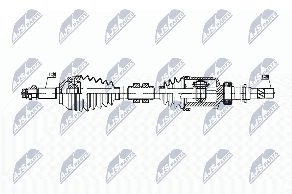 Приводной вал NTY NPW-NS-167