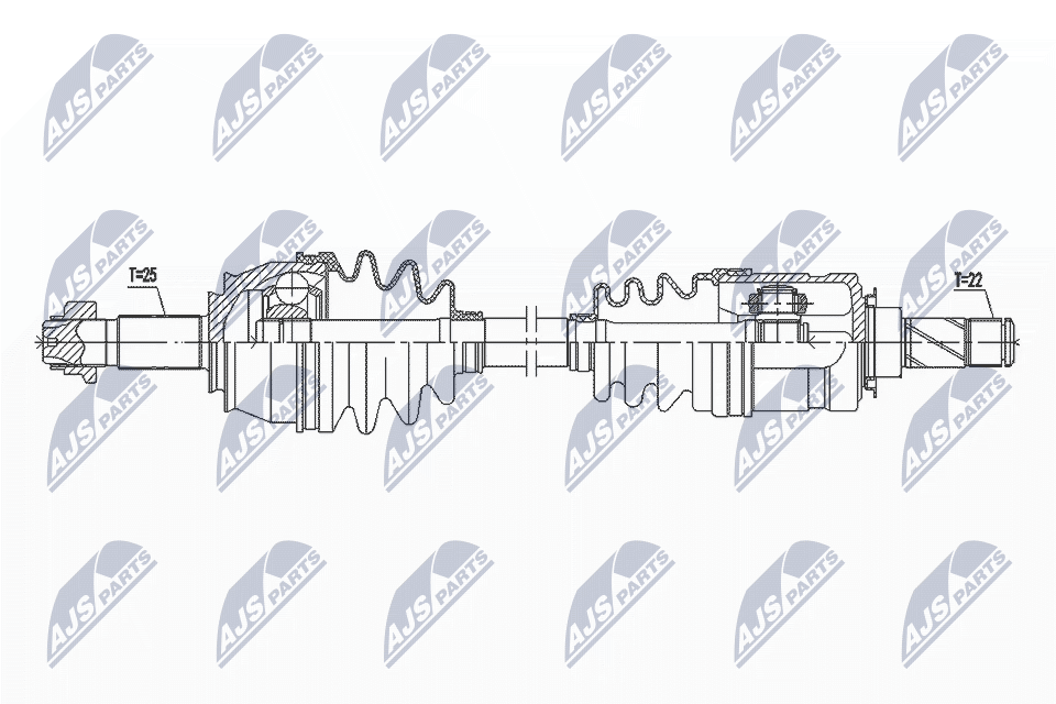 Приводной вал NTY NPW-PL-097