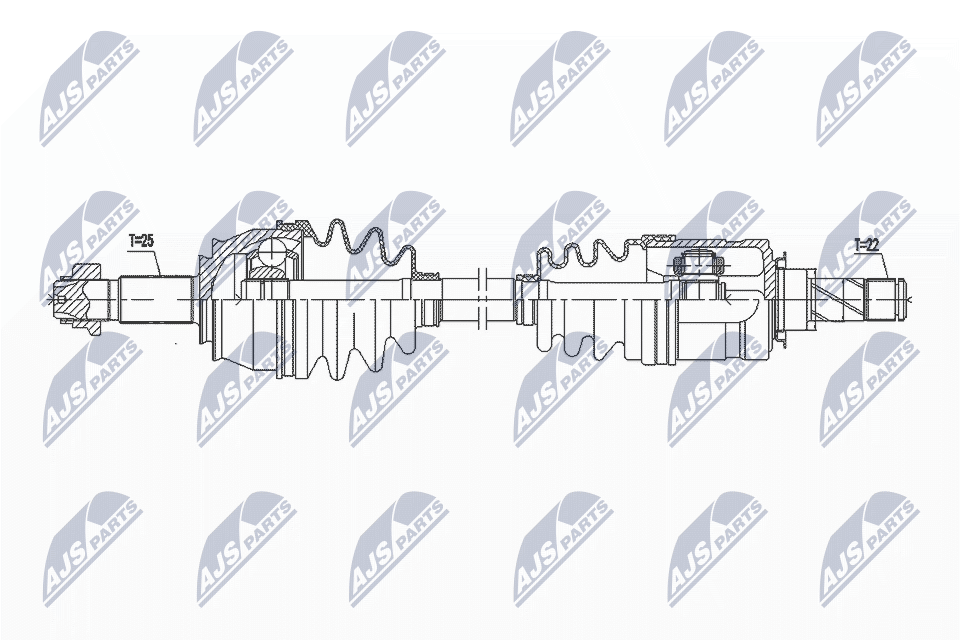 Приводной вал NTY NPW-PL-099