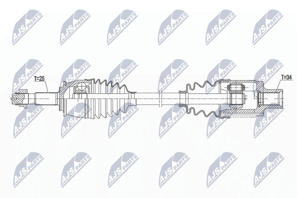 Приводной вал NTY NPW-PL-147
