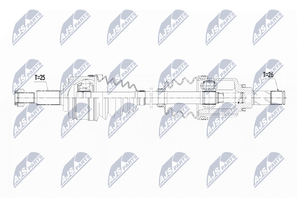 Приводной вал NTY NPW-RE-109