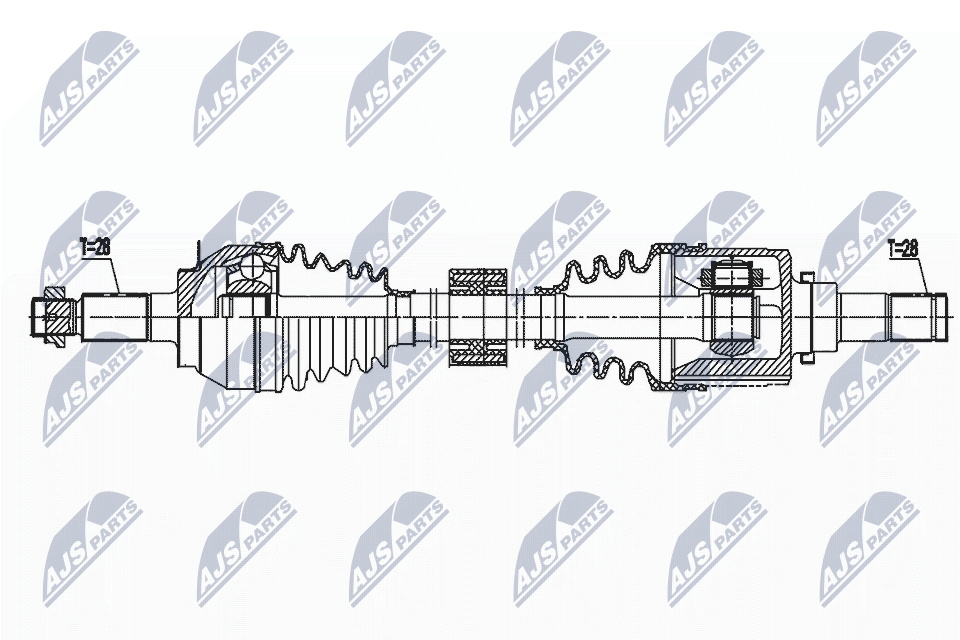 Приводной вал NTY NPW-SU-040