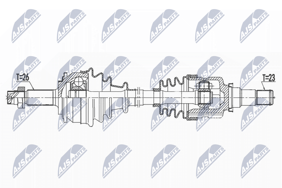 Приводной вал NTY NPW-TY-165