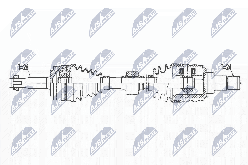 Приводной вал NTY NPW-TY-167