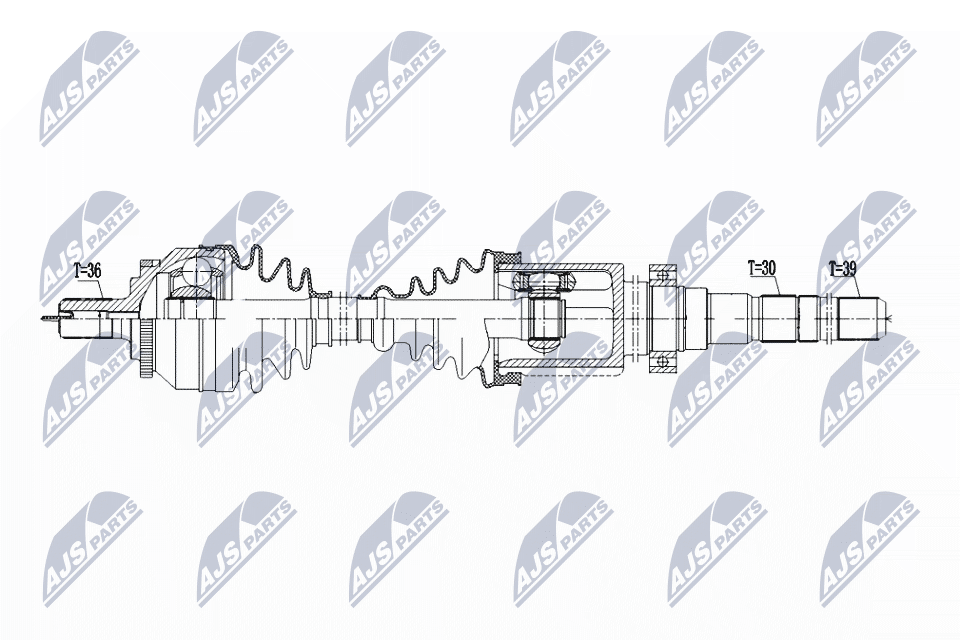 Приводной вал NTY NPW-VV-147