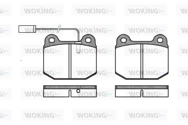 Комплект тормозных колодок дисковый тормоз WOKING P1143.21