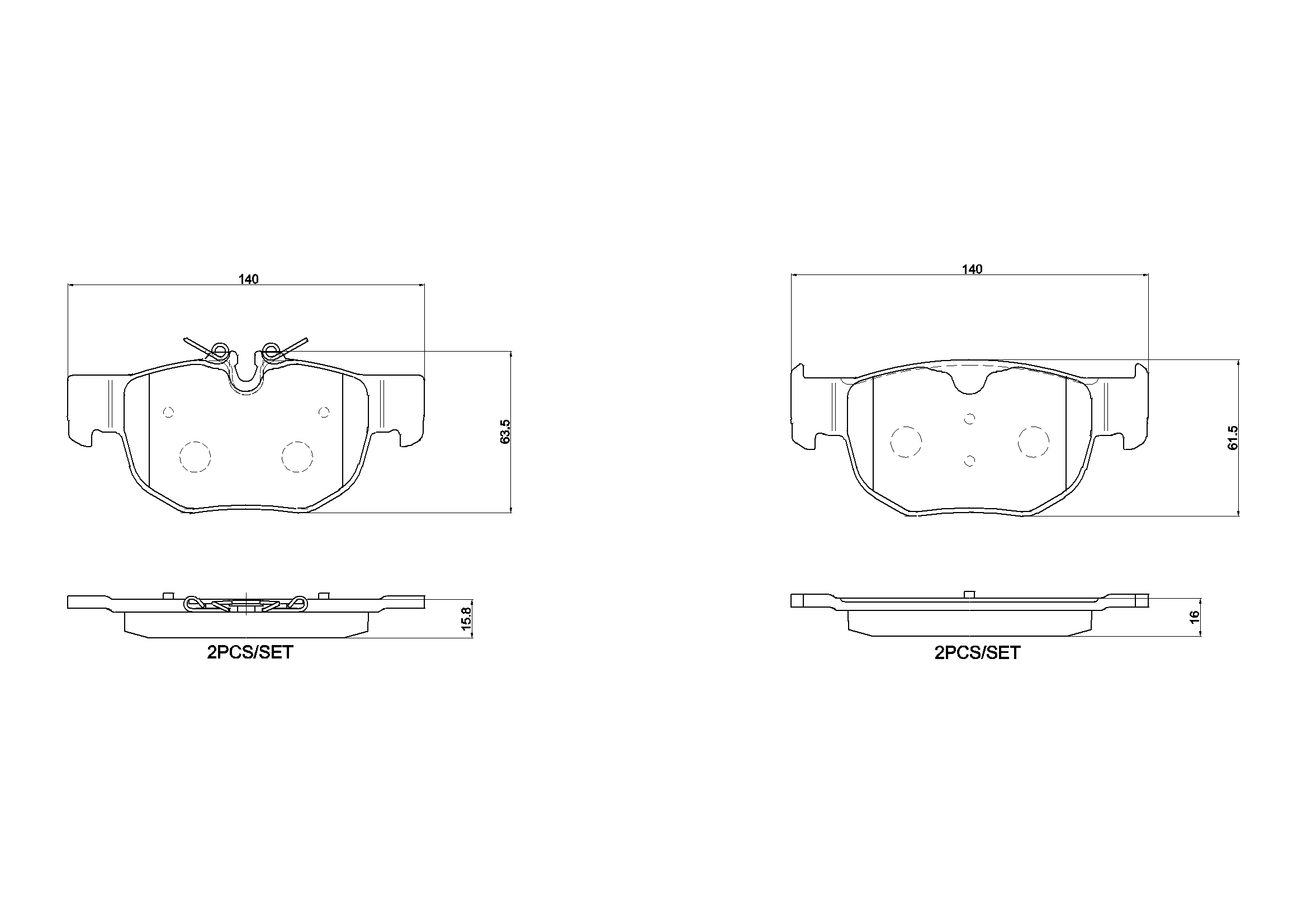 Комплект тормозных колодок дисковый тормоз prime line BREMBO P 36 039