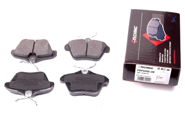 Комплект тормозных колодок дисковый тормоз 3m shims PROTECHNIC PRP0098-3M
