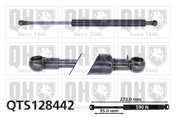 Газовая пружина крышка багажник QUINTON HAZELL QTS128442