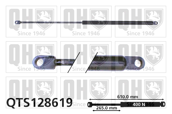 Газовая пружина капот QUINTON HAZELL QTS128619