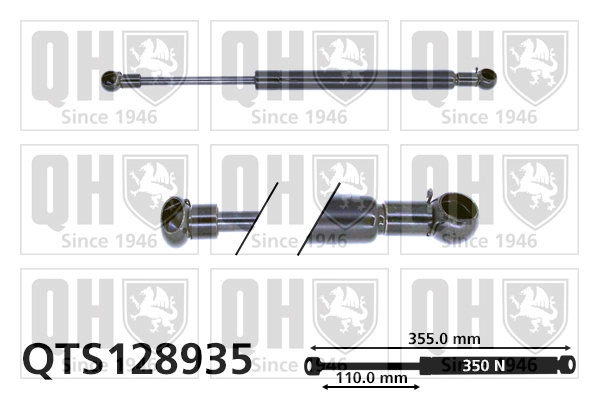 Газовая пружина капот QUINTON HAZELL QTS128935