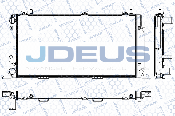 Радиатор охлаждение двигателя JDEUS RA0010021