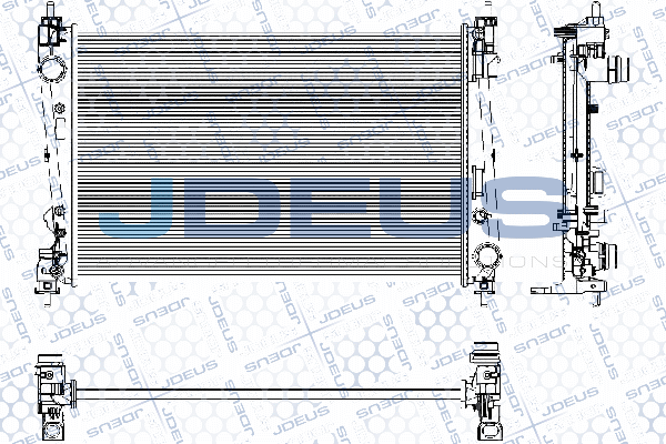 Радиатор охлаждение двигателя JDEUS RA0111161