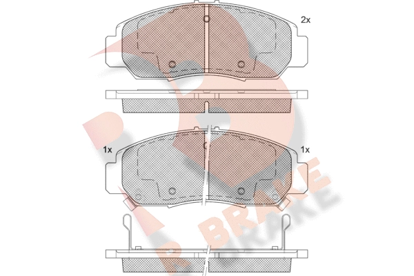 Комплект тормозных колодок дисковый тормоз R BRAKE RB1543