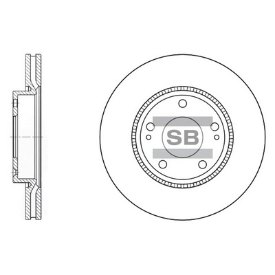Тормозной диск HI-Q SD1048