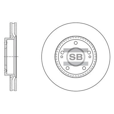 Тормозной диск HI-Q SD1056