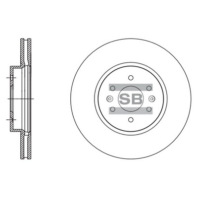 Тормозной диск HI-Q SD2057