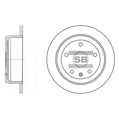 Тормозной диск HI-Q SD3022
