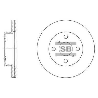 Тормозной диск HI-Q SD4009