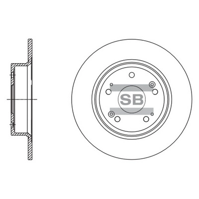 Тормозной диск HI-Q SD4111