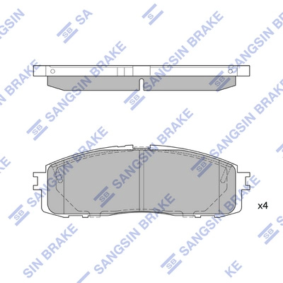 Комплект тормозных колодок дисковый тормоз HI-Q SP1123