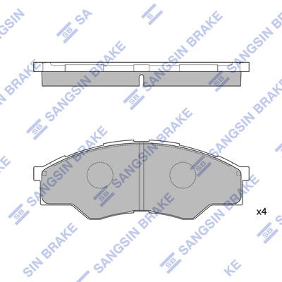 Комплект тормозных колодок дисковый тормоз HI-Q SP1276