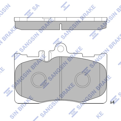 Комплект тормозных колодок дисковый тормоз HI-Q SP4314