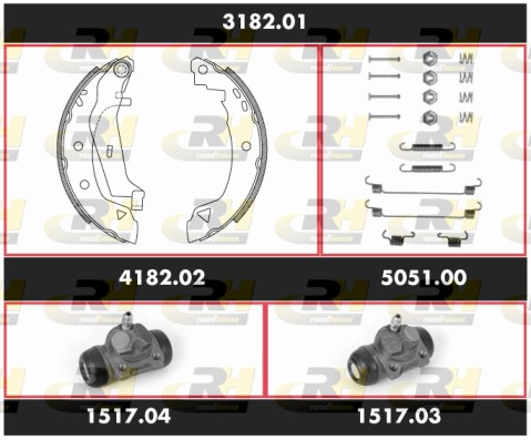 Комплект тормозов барабанный тормозной механизм super precision kit ROADHOUSE SPK 3182.01