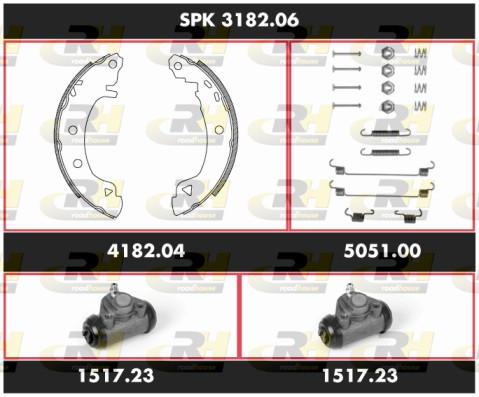 Комплект тормозов барабанный тормозной механизм super precision kit ROADHOUSE SPK 3182.06