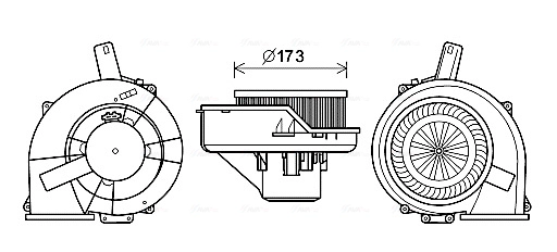 Вентилятор салона AVA QUALITY COOLING ST8047