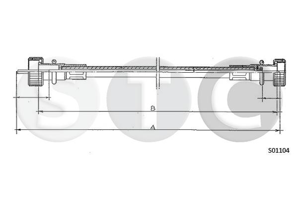 Тросик спидометра STC T480465