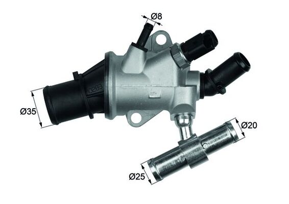 Термостат охлаждающая жидкость behr MAHLE/KNECHT TI 157 88
