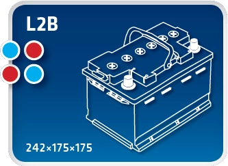 Стартерная аккумуляторная батарея magic +30 IPSA TM60P