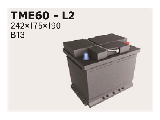 Стартерная аккумуляторная батарея stopgo agm IPSA TME60