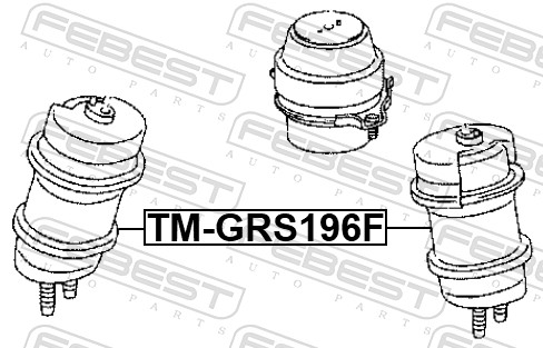 Подвеска двигатель FEBEST TM-GRS196F