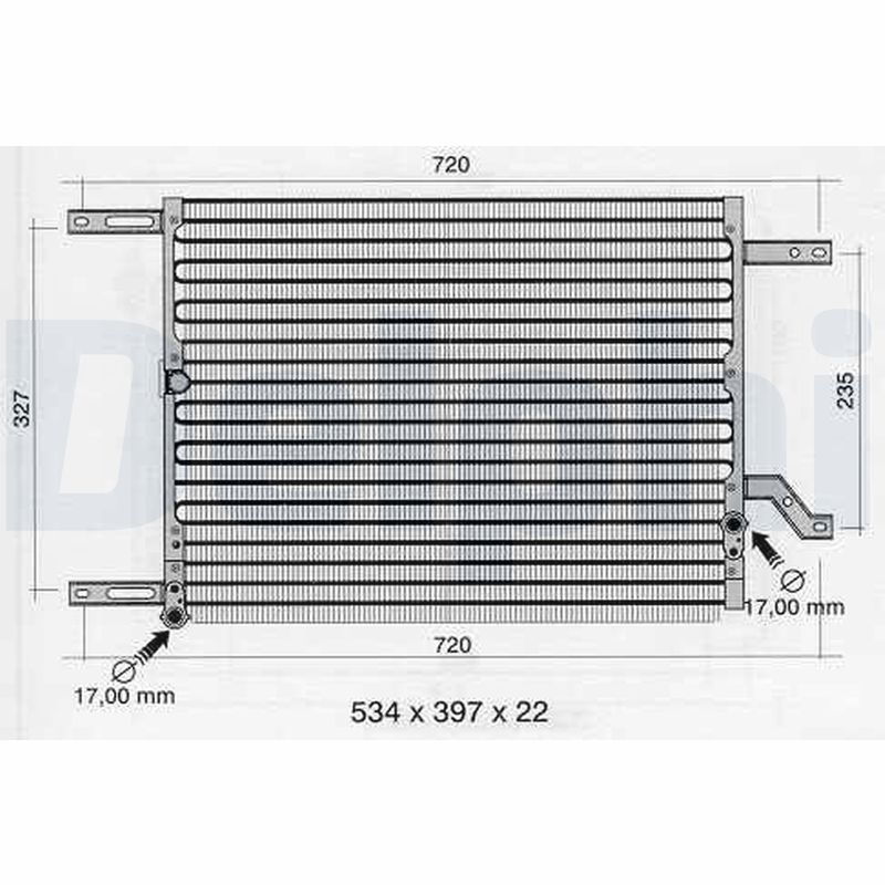 Конденсатор кондиционер DELPHI TSP0225231