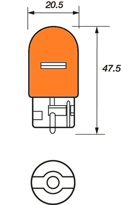 Лампа накаливания фонарь указателя поворота MOTAQUIP VBU382WA