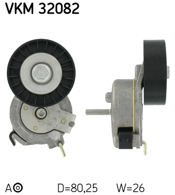 Натяжной ролик поликлиновой ремень SKF VKM 32082