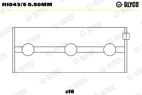 Комплект подшипников коленчатого вала WILMINK GROUP WG1093870