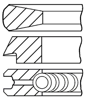 Комплект поршневых колец WILMINK GROUP WG1096216