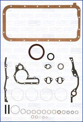 Комплект прокладок блок-картер двигателя WILMINK GROUP WG1168947