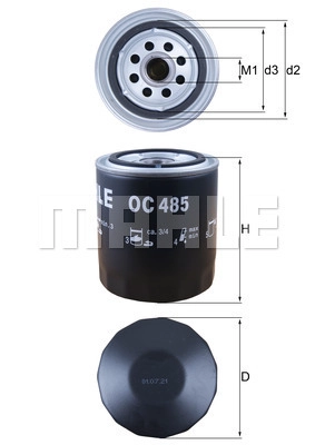 Масляный фильтр WILMINK GROUP WG1217168